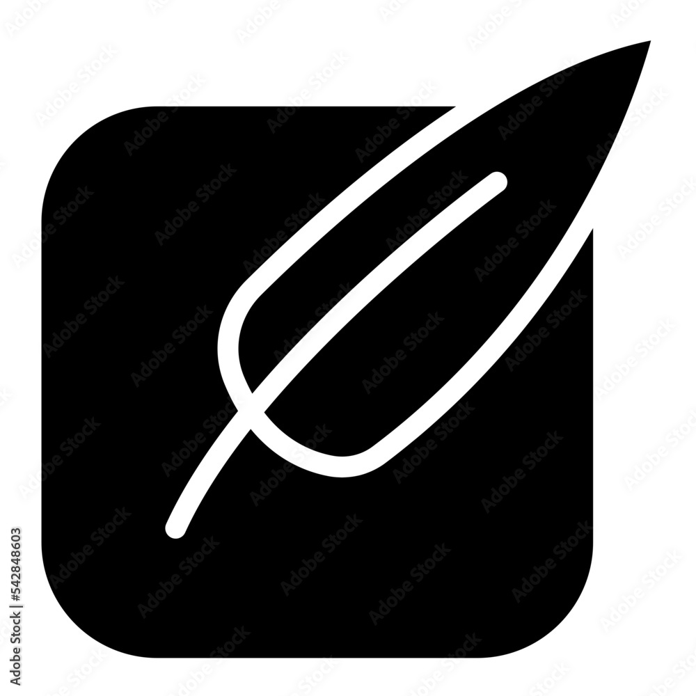 writing paper leaf icon writing paper leaf icon