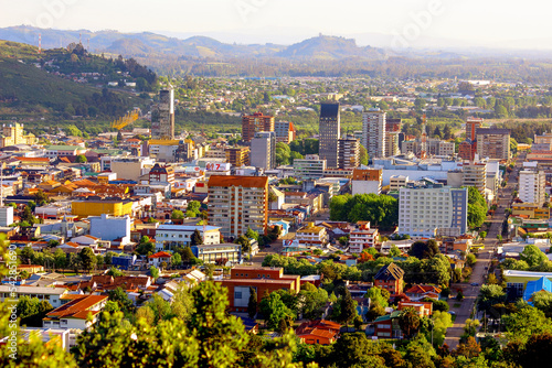 ciudad, temuco, valle, cerros 