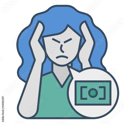 financial problem icon