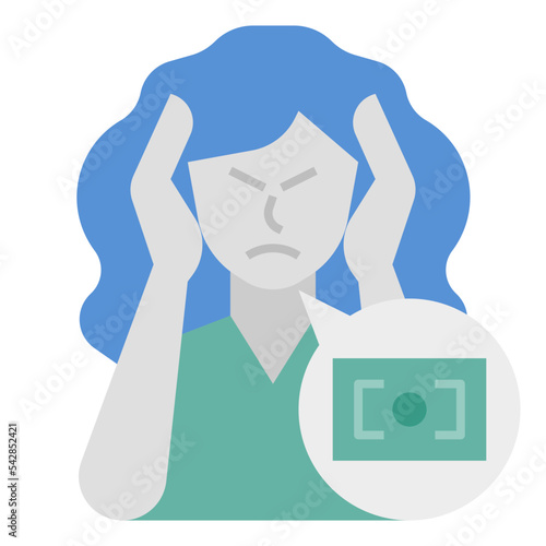financial problem icon