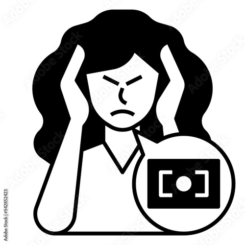 financial problem icon