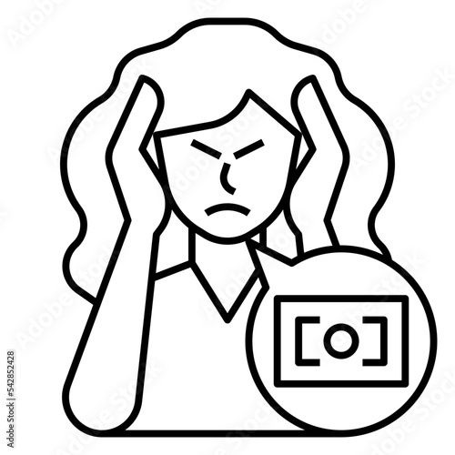 financial problem icon