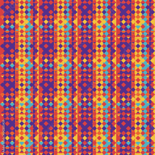 Stripes pattern minimal folk print vector. Scottish tartan plaid madras glen fabric line seamless patterns. Geometric motif vintage retro modern style. Design for textile  fabric  tablecloth  clothing