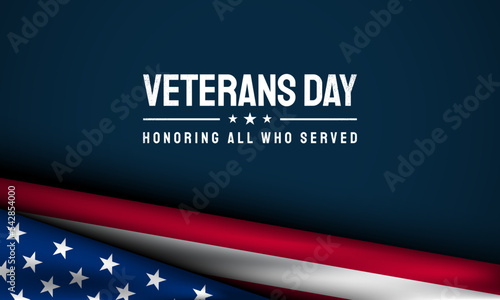 Veterans Day Background Design.