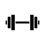 barbell icon vector design template in white background