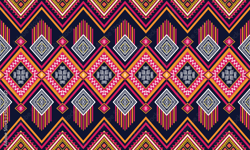 Geometric ethnic pattern for background,fabric,wrapping,clothing,wallpaper,Batik,carpet,embroidery style.