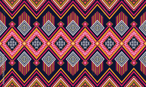 Wallpaper Mural Geometric ethnic pattern for background,fabric,wrapping,clothing,wallpaper,Batik,carpet,embroidery style. Torontodigital.ca