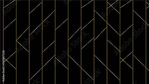 abstract black background with Golden line.Luxury style.