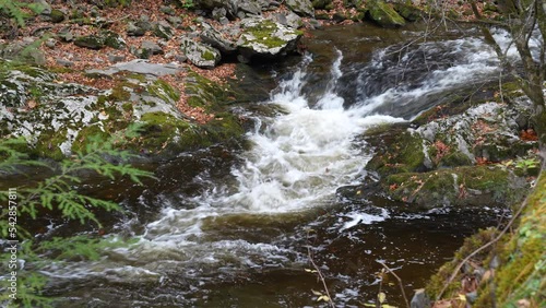 Cascades in the Middle prong of the Little Pigeon River in Great Smoky Mountains, TN, USA (4K/24p)