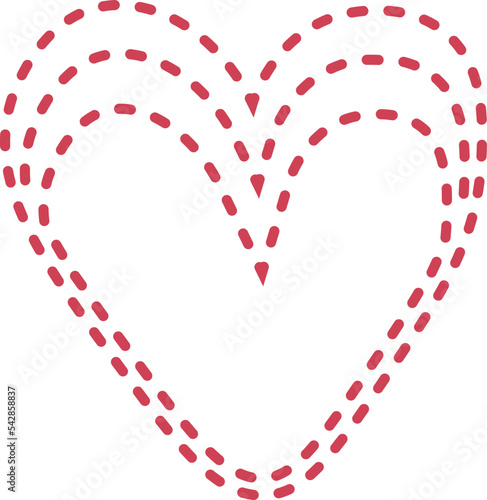 Red heart icon. Happy Valentines Day. Love sign symbol. Simple greeting card template. Cute graphic object. Flat design. White background. Isolated. Vector illustration