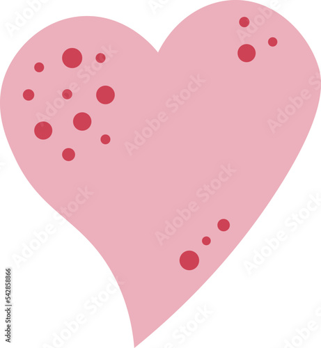 Red heart icon. Happy Valentines Day. Love sign symbol. Simple greeting card template. Cute graphic object. Flat design. White background. Isolated. Vector illustration