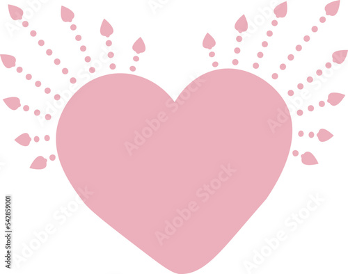 Red heart icon. Happy Valentines Day. Love sign symbol. Simple greeting card template. Cute graphic object. Flat design. White background. Isolated. Vector illustration