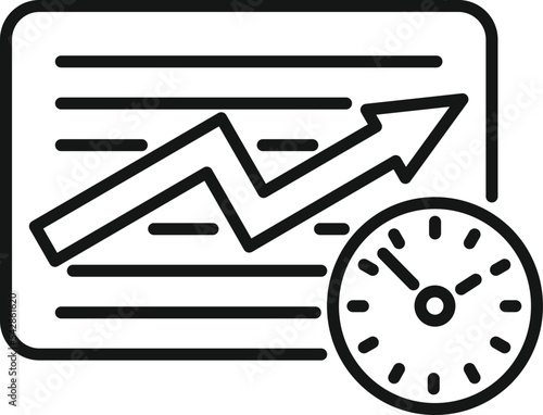 Wallpaper Mural Work flow time icon outline vector. Control task. Team go Torontodigital.ca