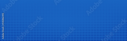 Blue pop art background with halftone dots.