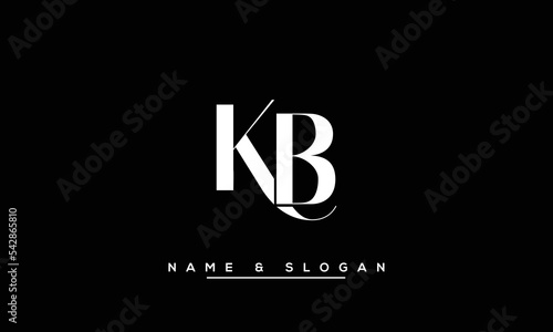 BK, KB, B, K Abstract Letters Logo Monogram