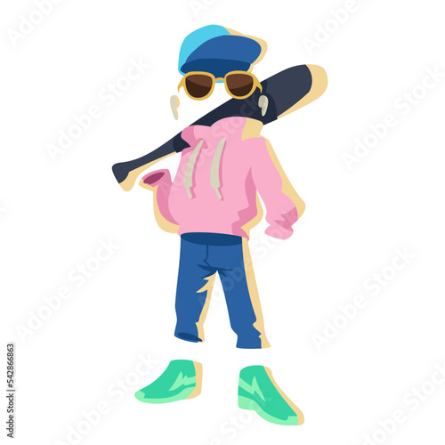 hollowman holding baseball bat photo