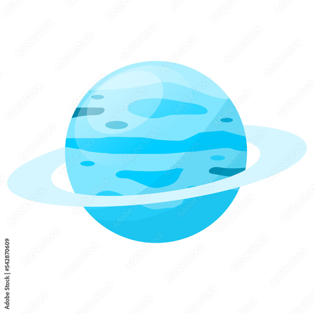 Uranus Solar System Planets Planet Isolated Stock Illustration Adobe