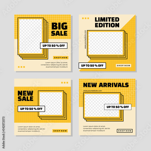 modern social media post template
