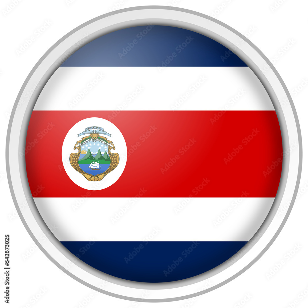 Obraz premium Costa Rica circle flag
