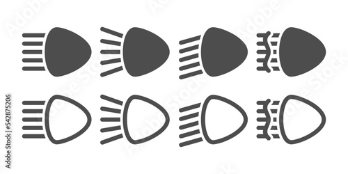 front vehicle light simple icon