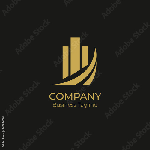 Logo Company Business Black Gold