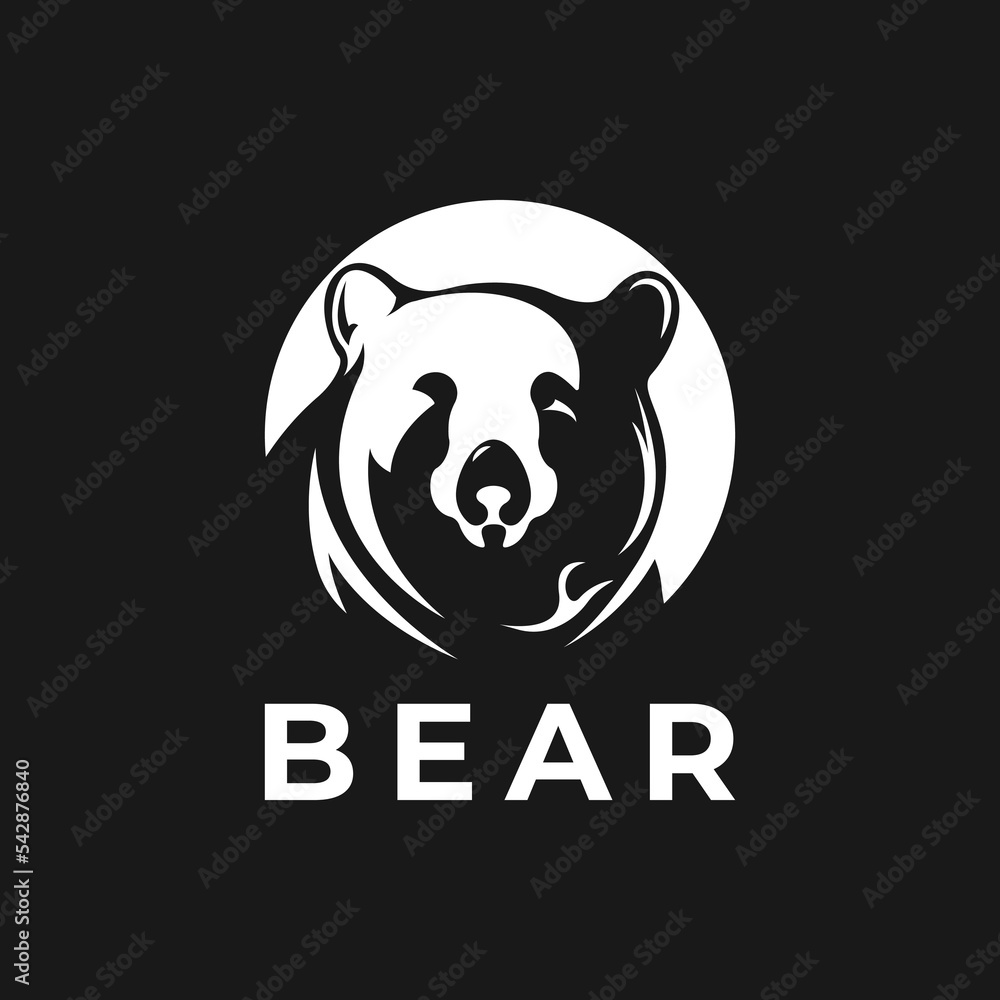 Bear head logo vector for emblem Bear head logo vector for emblem