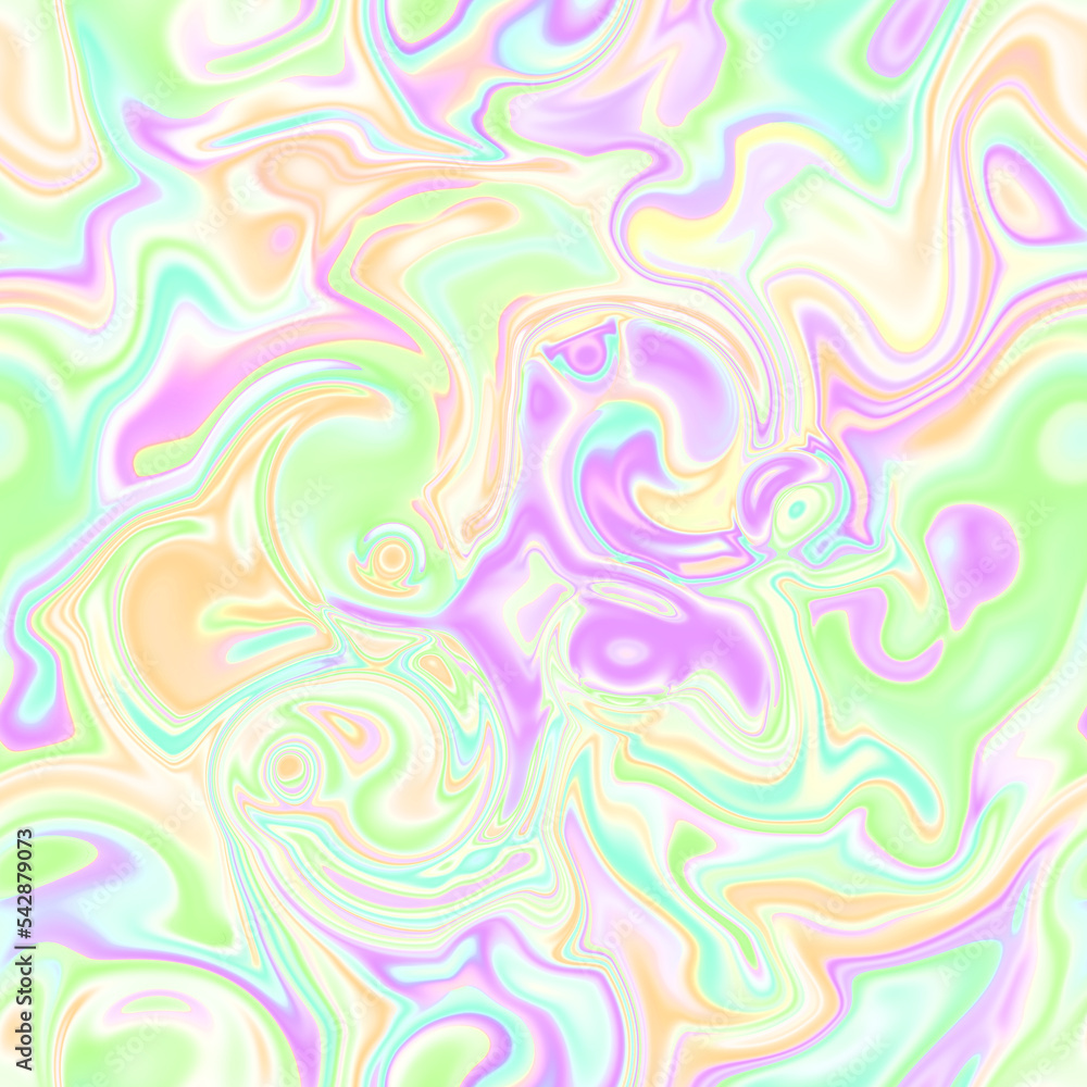 Holographic seamless pattern. The effect of flowing iridescent liquid. Psychedelic effect. Fairy tale unicorn trend background. 90s fashion.. Holographic seamless pattern. The effect of flowing iridescent liquid. Psychedelic effect. Fairy tale unicorn trend background. 90s fashion..