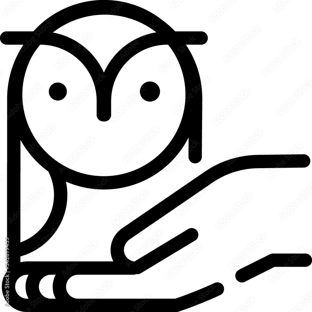 Owl linear sign Owl linear sign
