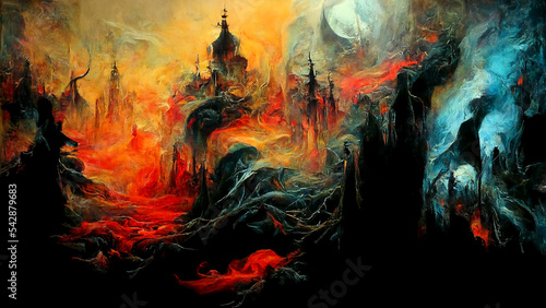 abstract  dark  fantasy  background  art  digital illustration