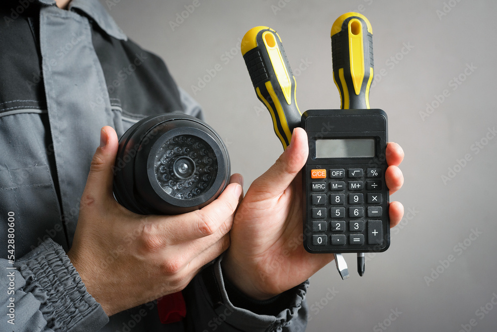 Calculation of the cost of installation of a video surveillance system