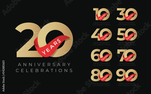 anniversary logo template