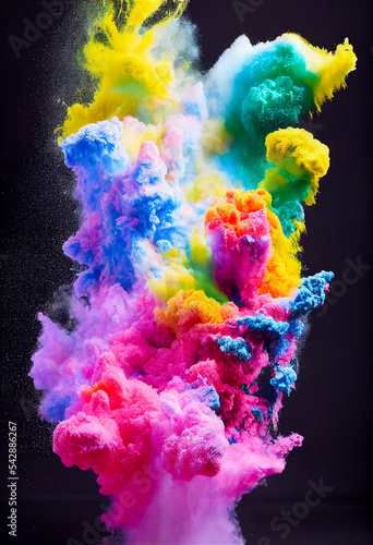 Colorful explosion
