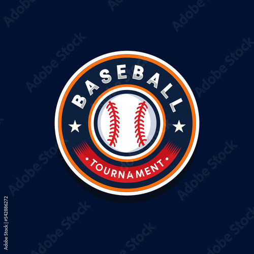 Baseball vector logo design template