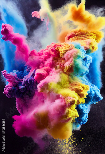 Colorful explosion