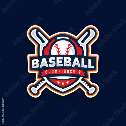 Baseball vector logo design template