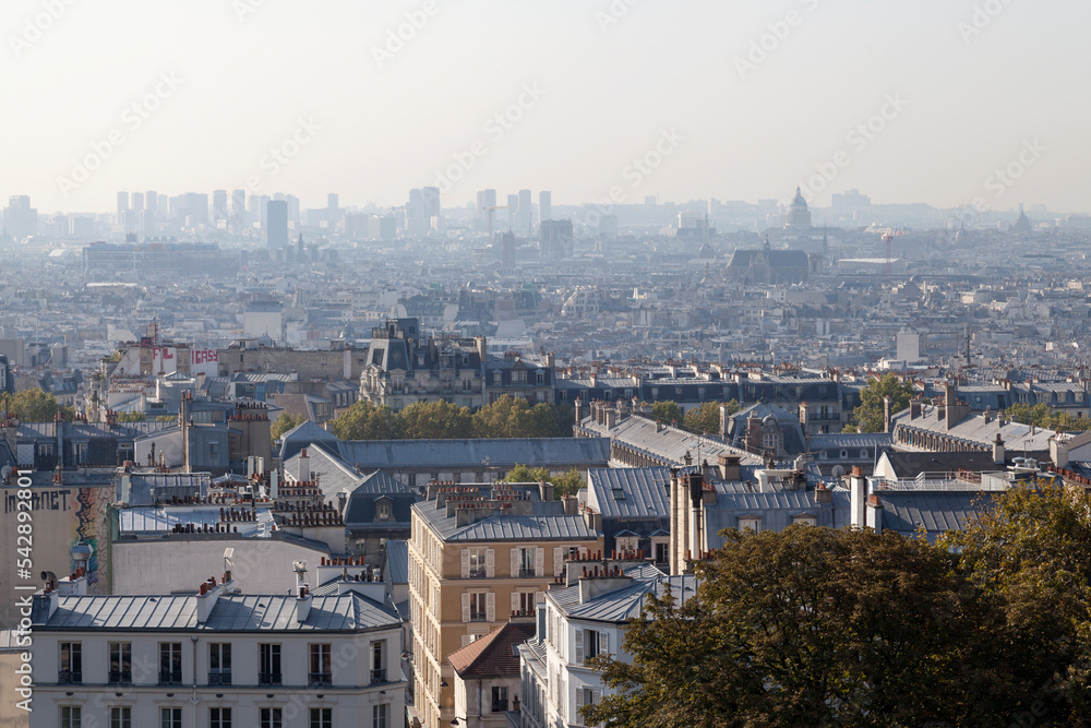 Cityscape of Paris in morning
