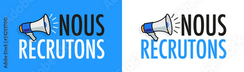 Nous recrutons