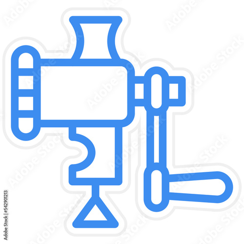 Meat Grinder Icon Style