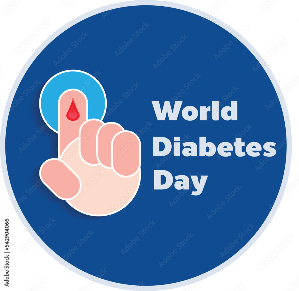 Creative for Awareness Month of World Diabetes Day Can be used as posters, banners, stamps, headers, backgrounds, icons, and brochures. vector Creative for Awareness Month of World Diabetes Day Can be used as posters, banners, stamps, headers, backgrounds, icons, and brochures. vector