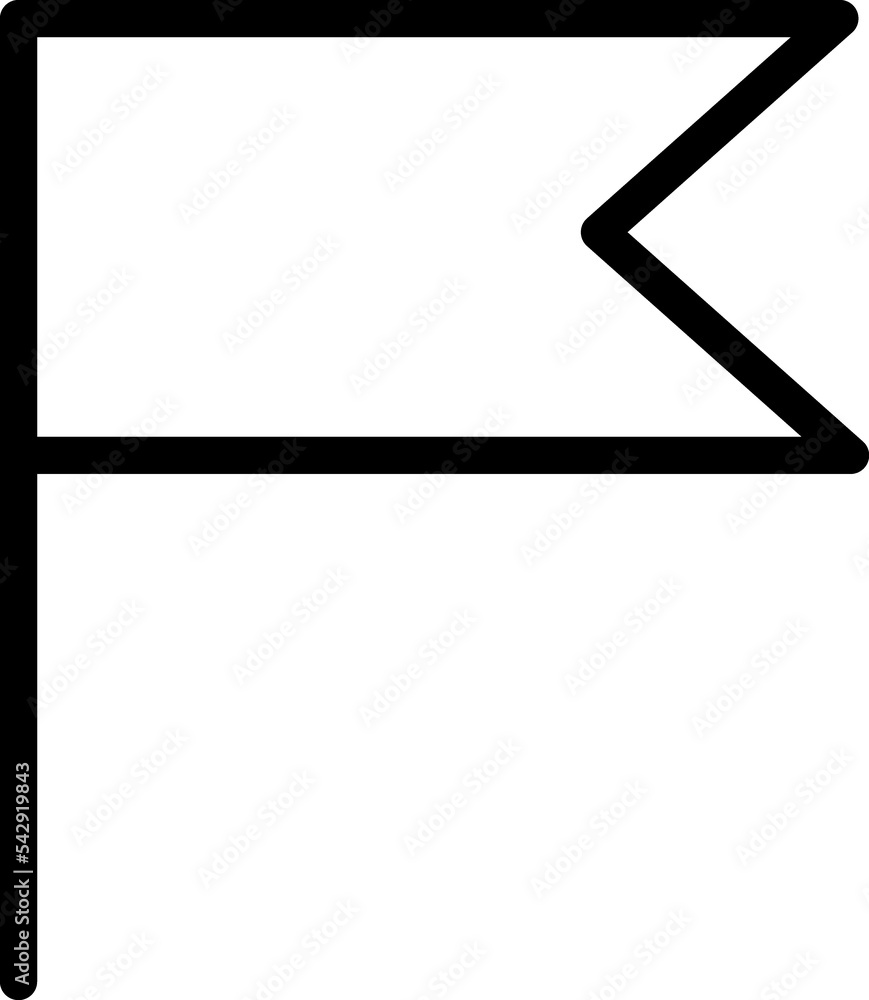 flag vector outline sign flag vector outline sign