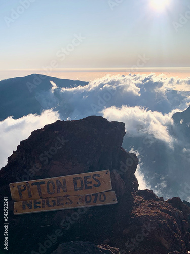 Sommet du Piton des neiges sur l'île de la Réunion