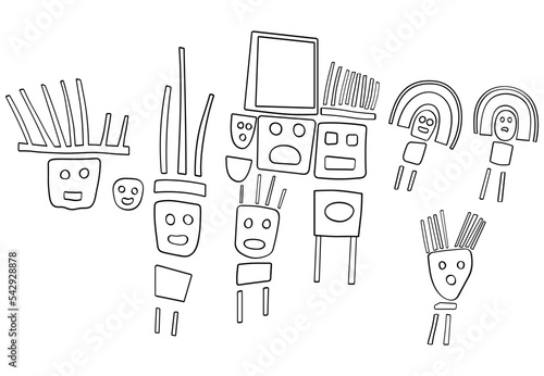 Big family - geoglyphs of the figures from Palpa lines