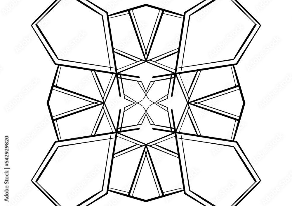 abstract geomatric line art on transparent background clip art