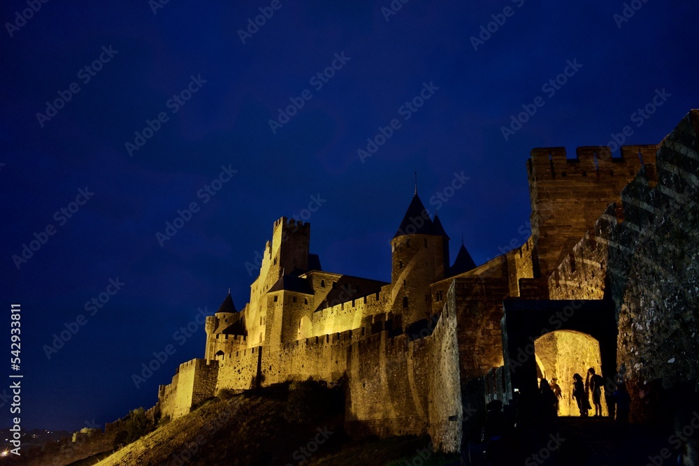 Medieval city of Carcassonne (France)