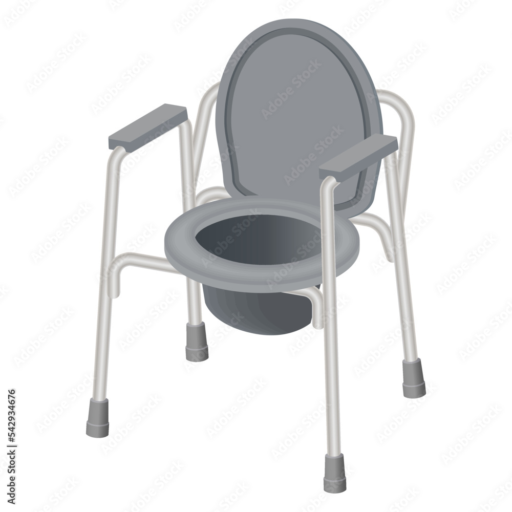 Toilet chair.A medical instrument for rehabilitation.Toilet chair for