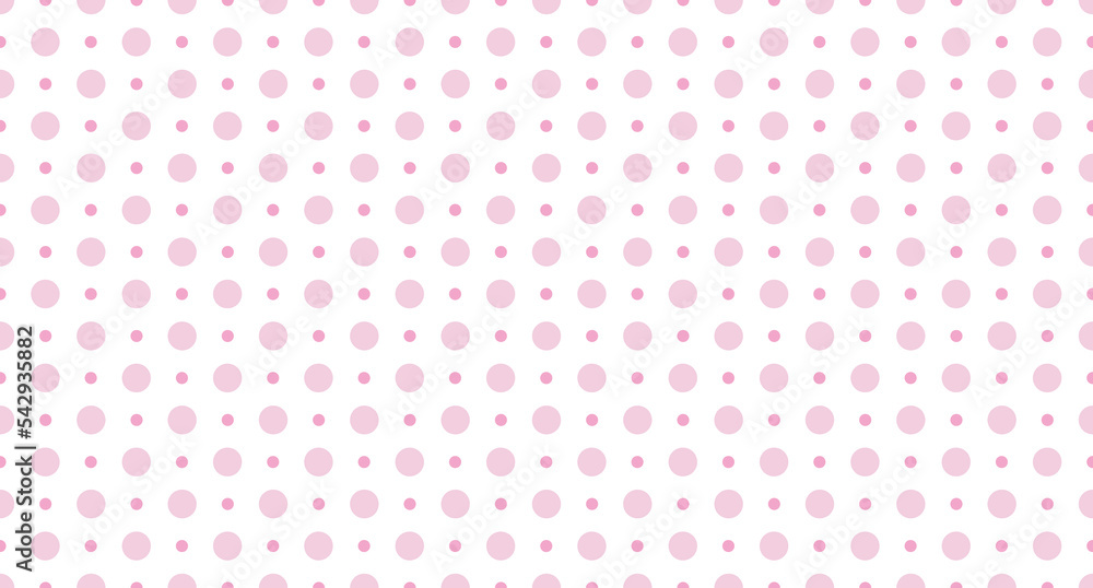 Seamless polka dot pattern. Vector repeating texture. Polka dot with color pastel background. Pink polka dot pattern. Pink polka wrapping texture. Vector illustration Seamless polka dot pattern. Vector repeating texture. Polka dot with color pastel background. Pink polka dot pattern. Pink polka wrapping texture. Vector illustration