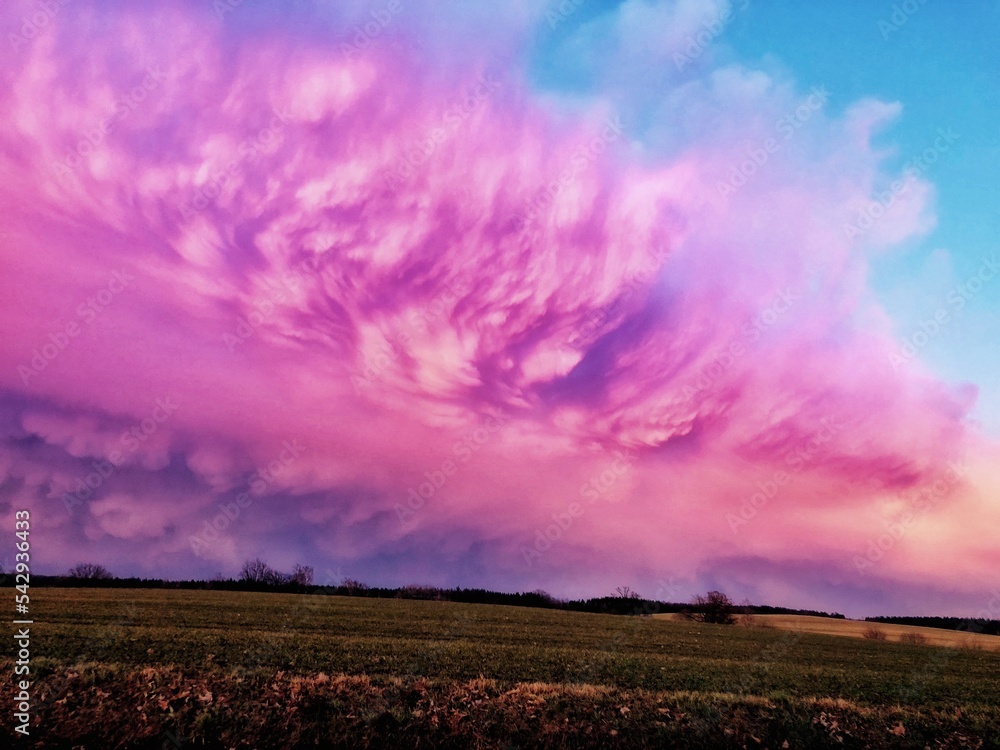 Obraz premium pink wolken