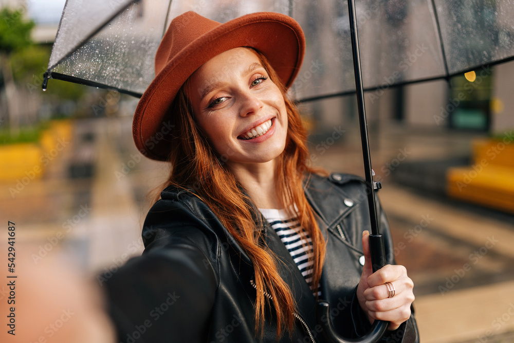 See through top umbrella hat