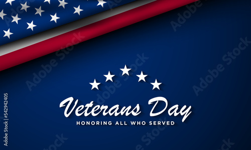 Veterans Day Background Design.