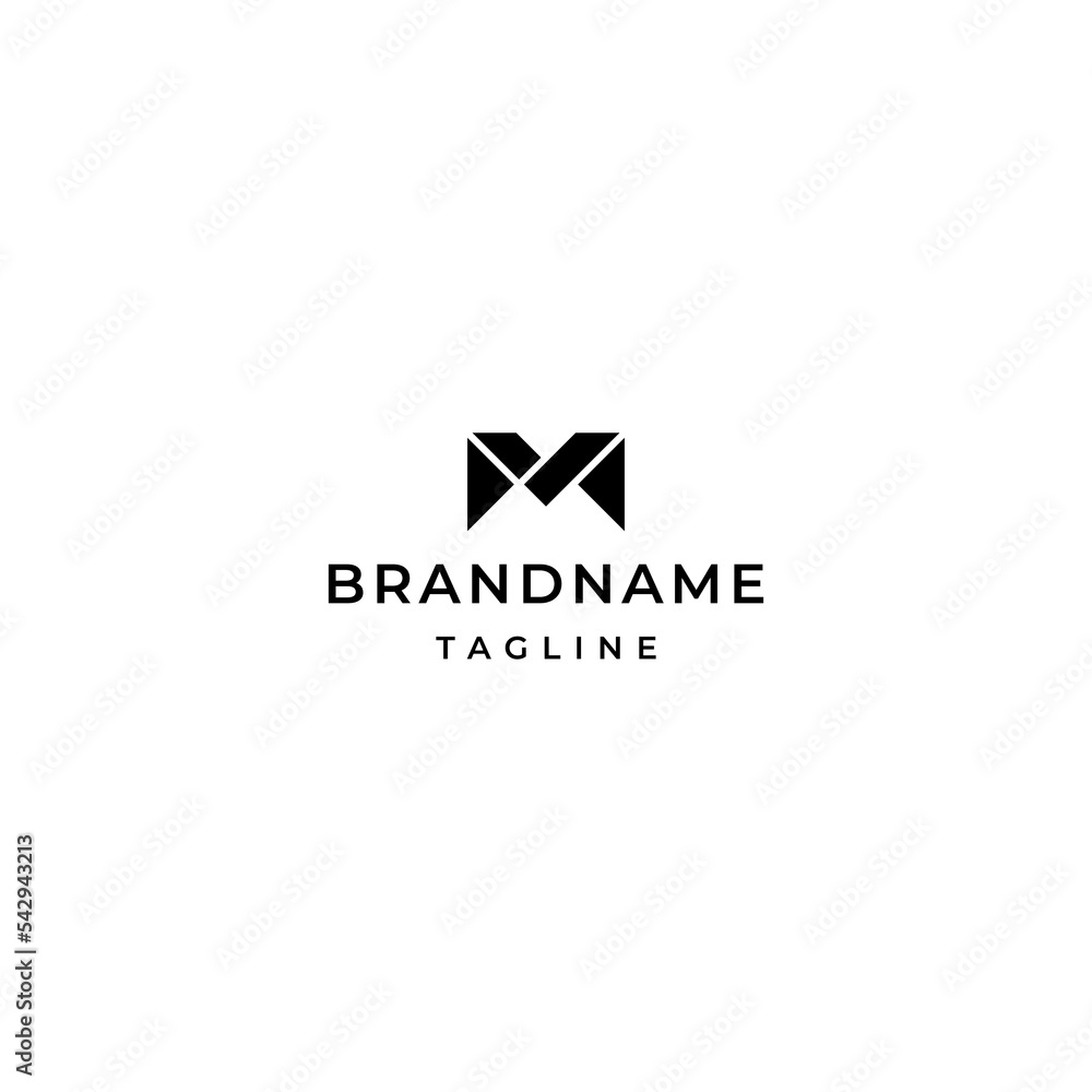 Naklejka premium Letter m logo design template